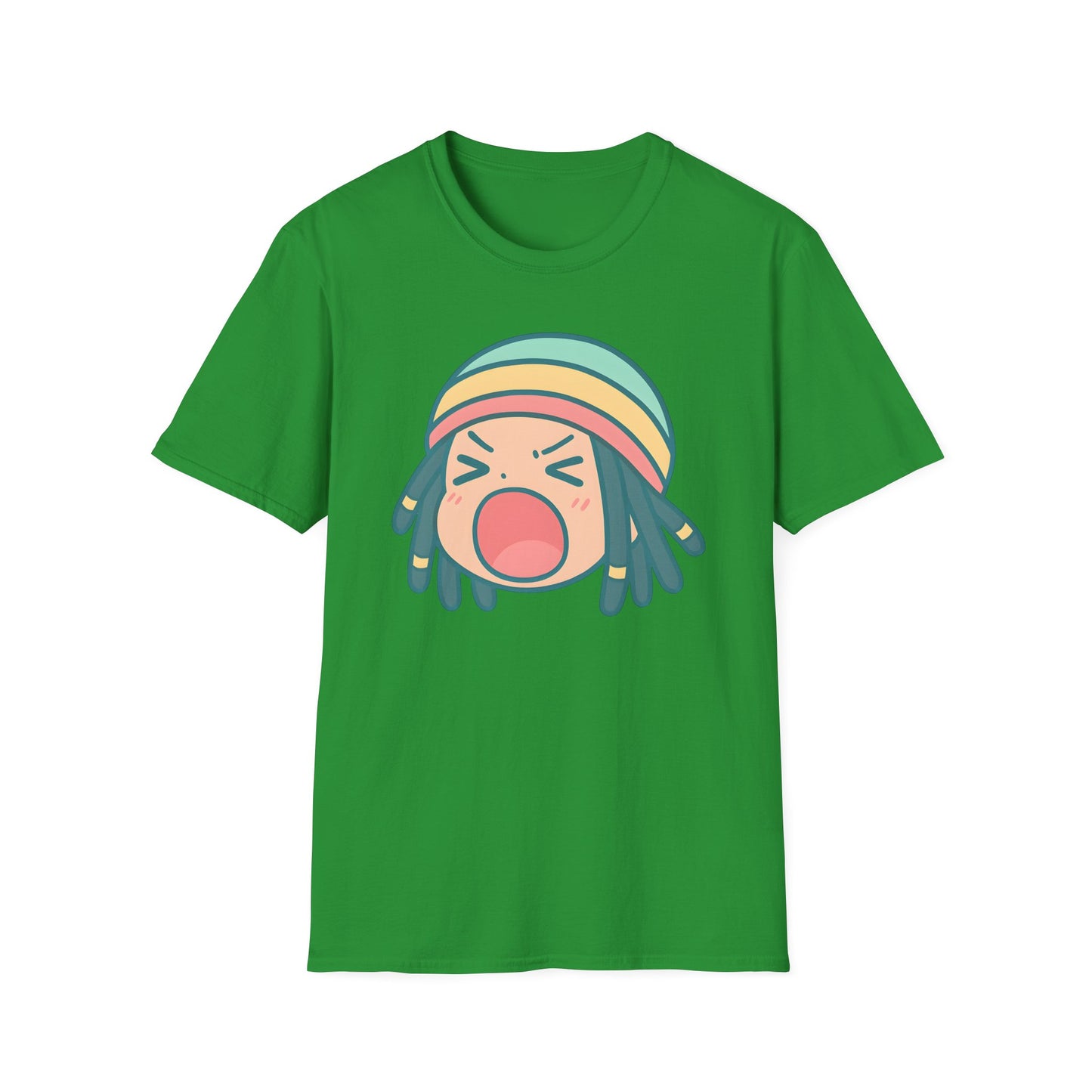 Rasta Chibi - Vibrant Expressive T-Shirt, Fun Graphic Tee, Casual Unisex Shirt, Gift for Music Lovers, Everyday Wear, Summer Style