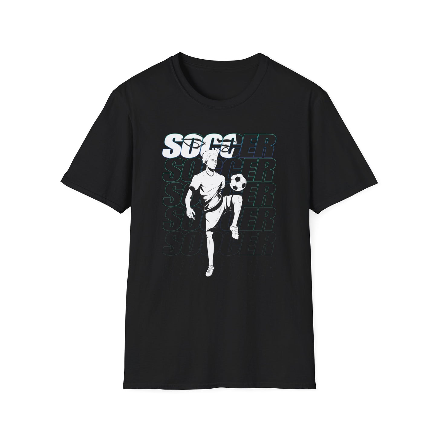 Soccer Male Design Unisex Softstyle T-Shirt