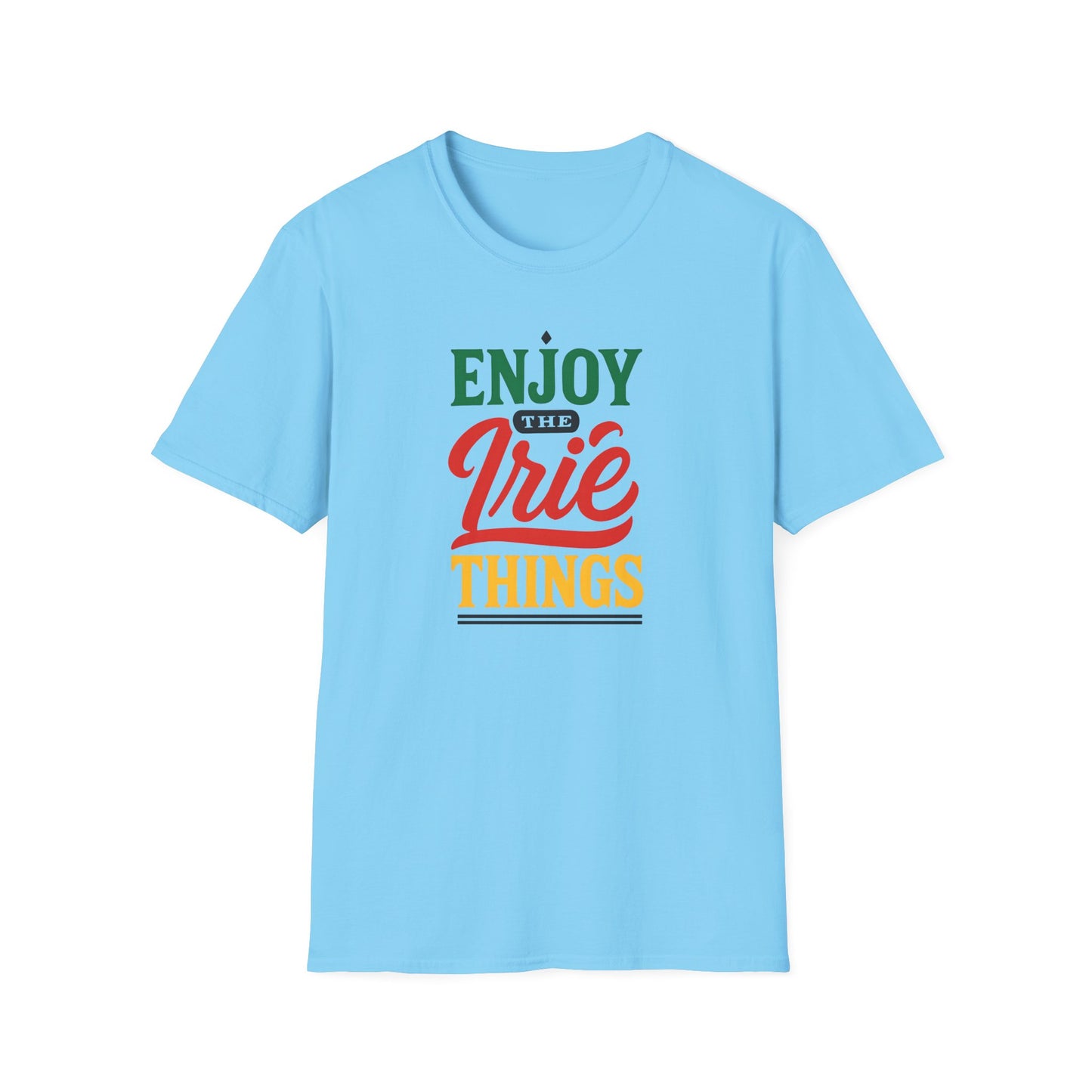 Enjoy the Irie Things - Unisex Softstyle T-Shirt, Relaxed Fit Tee, Positive Vibes Shirt, Perfect for Reggae Lovers, Gift for Friends