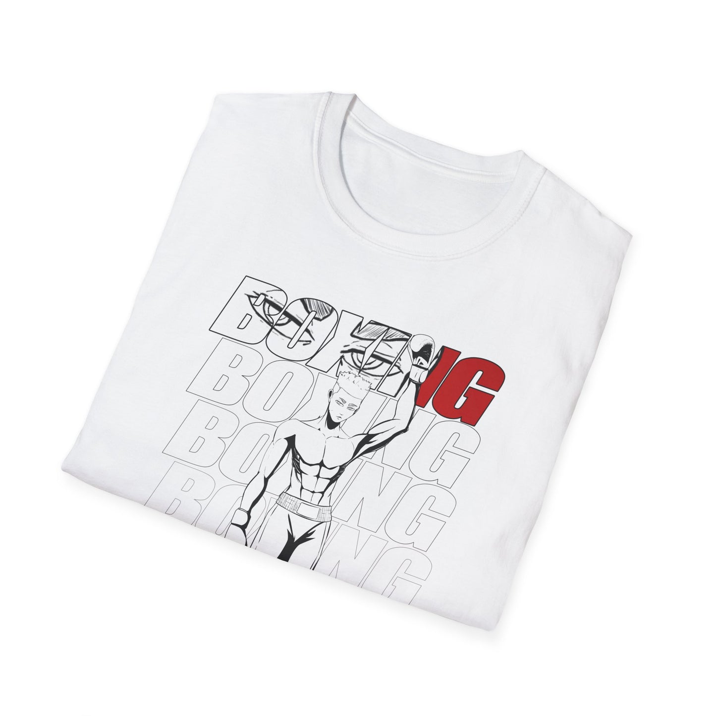 Boxing Male Graphics - Unisex Softstyle T-Shirt | Sports Enthusiast Gift