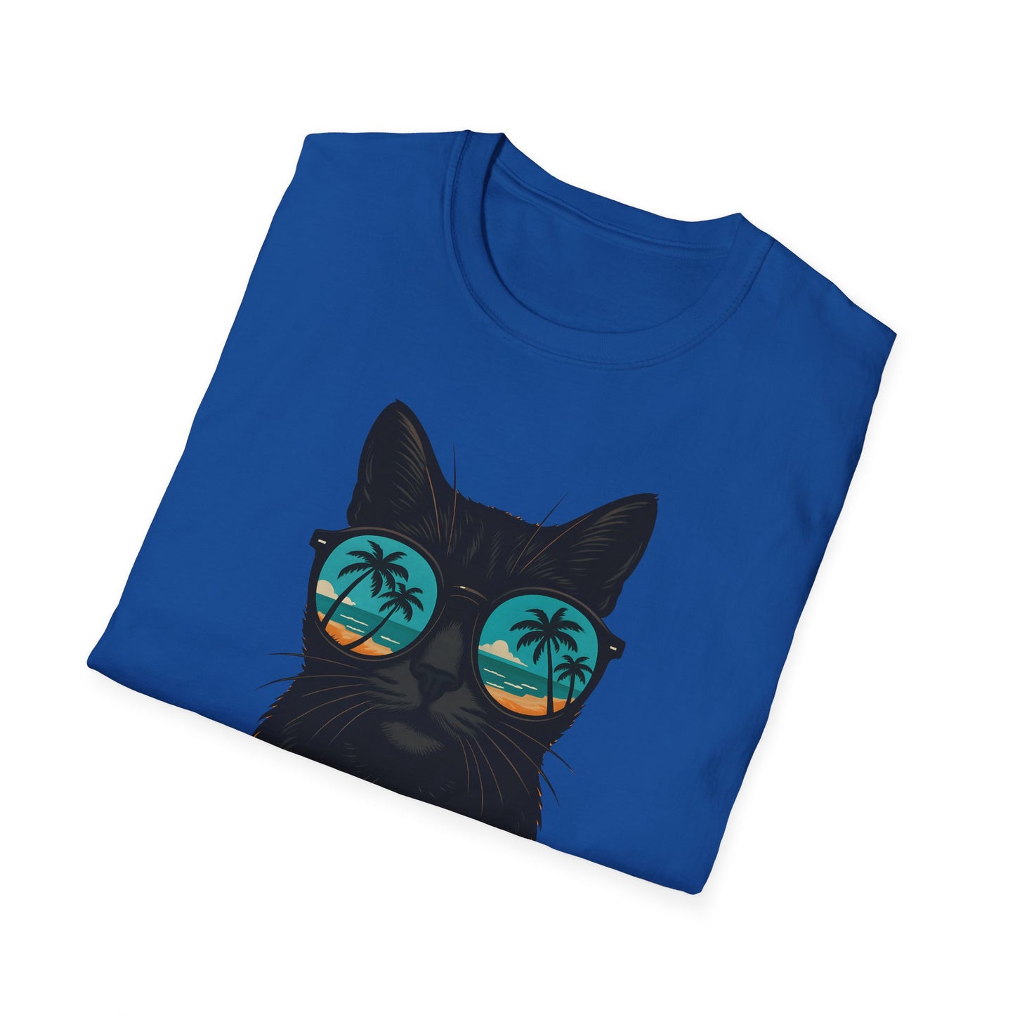 Cool Cat Sunglasses T-Shirt, Summer Tee, Cat Lover Gift, Unisex Graphic Tee, Beach Vibes Shirt, Casual Wear