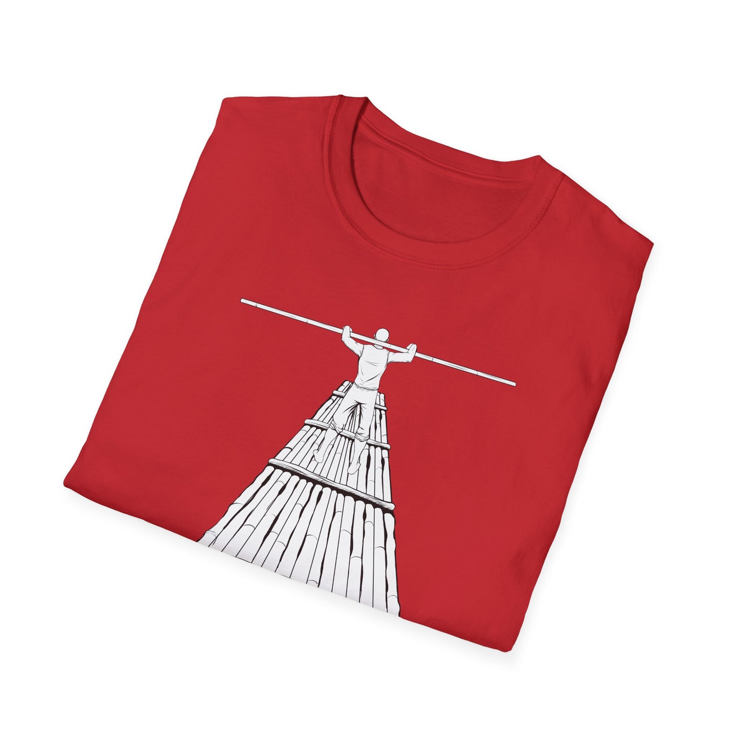 Rower Illustration Unisex Softstyle T-Shirt - Minimalist Graphic Tee for Nature Lovers