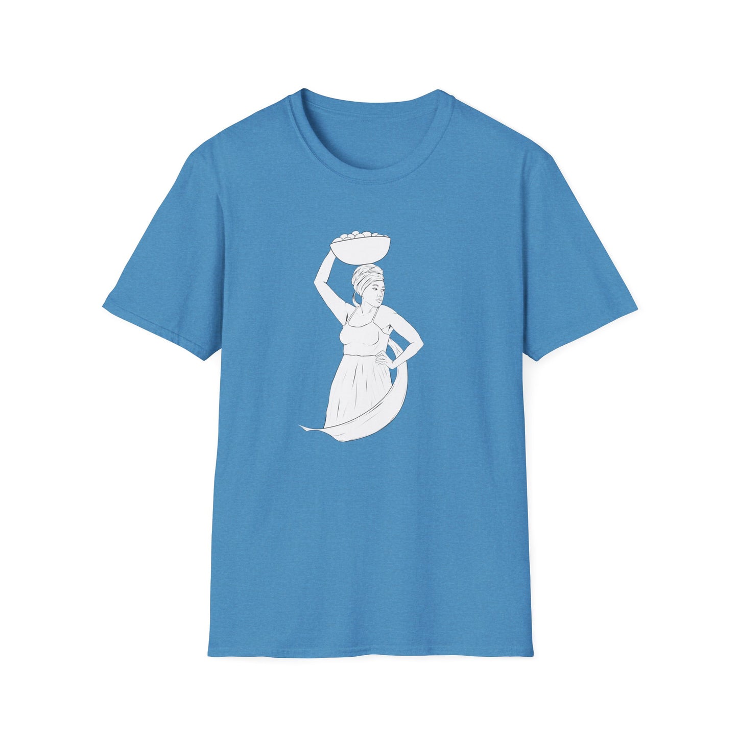 Market Woman Illustration Unisex Softstyle T-Shirt