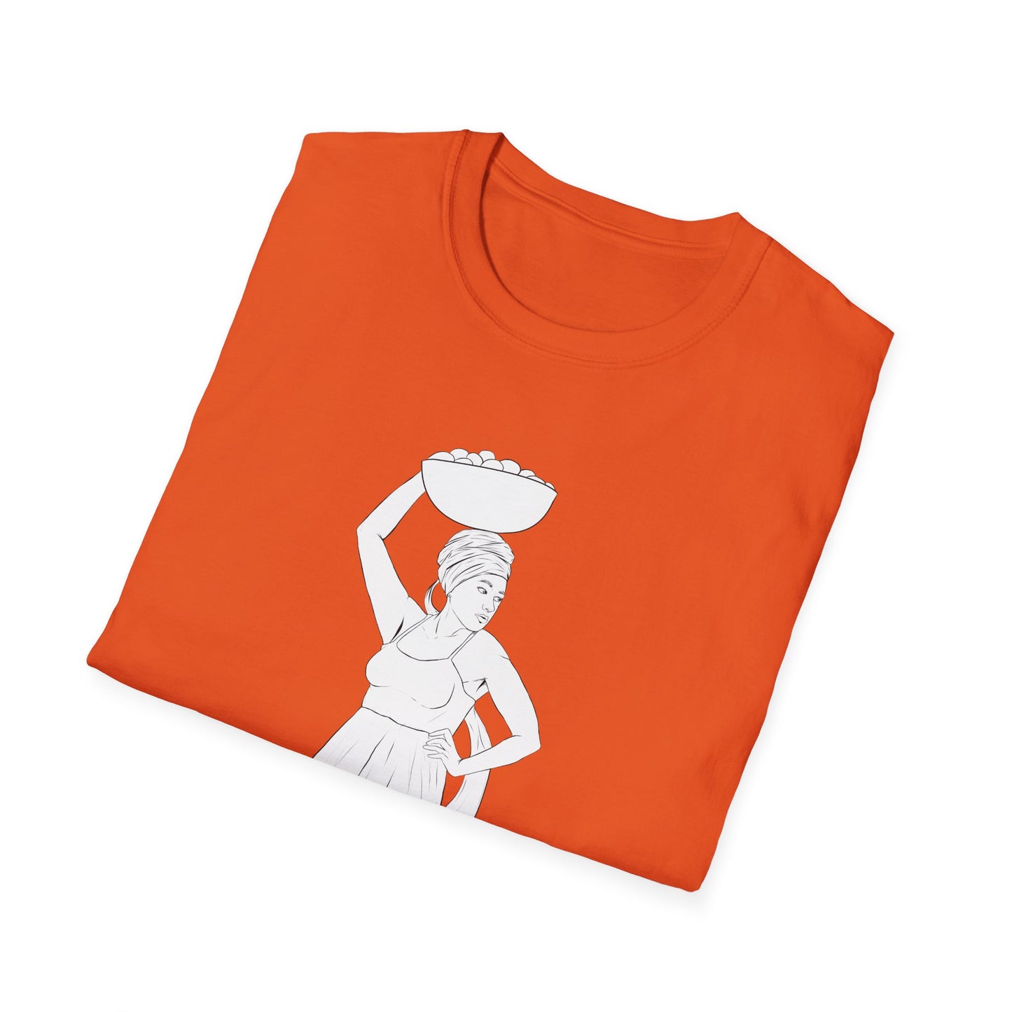 Market Woman Illustration Unisex Softstyle T-Shirt