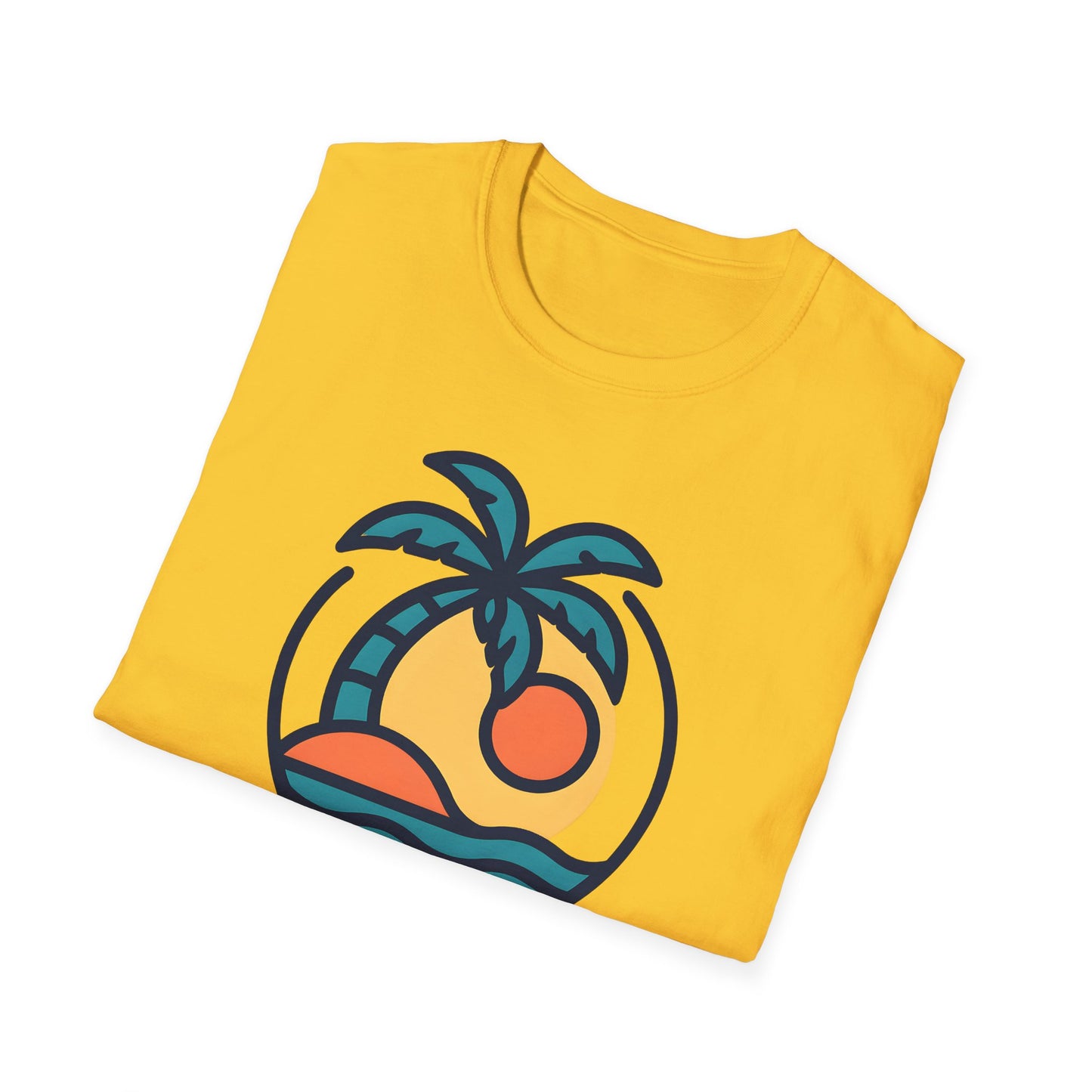 Tropical Sunset T-Shirt, Casual Wear, Summer Style, Vacation Outfit, Gift for Beach Lovers, Outdoor Activities Shirt
