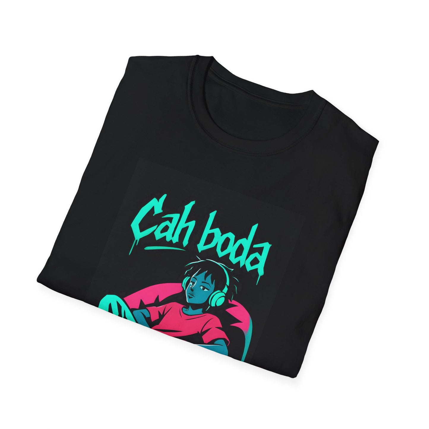 Cah Boda - Chill Vibes Graphic T-Shirt - Unisex Softstyle Tee, Cool Streetwear, Gift for Dad, Chill Out Merchandise, Summer Casual Wear