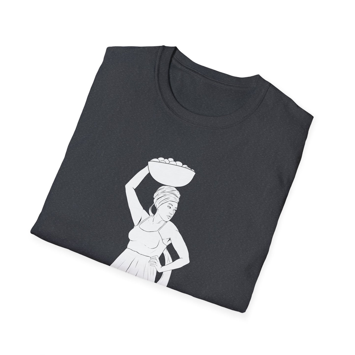 Market Woman Illustration Unisex Softstyle T-Shirt
