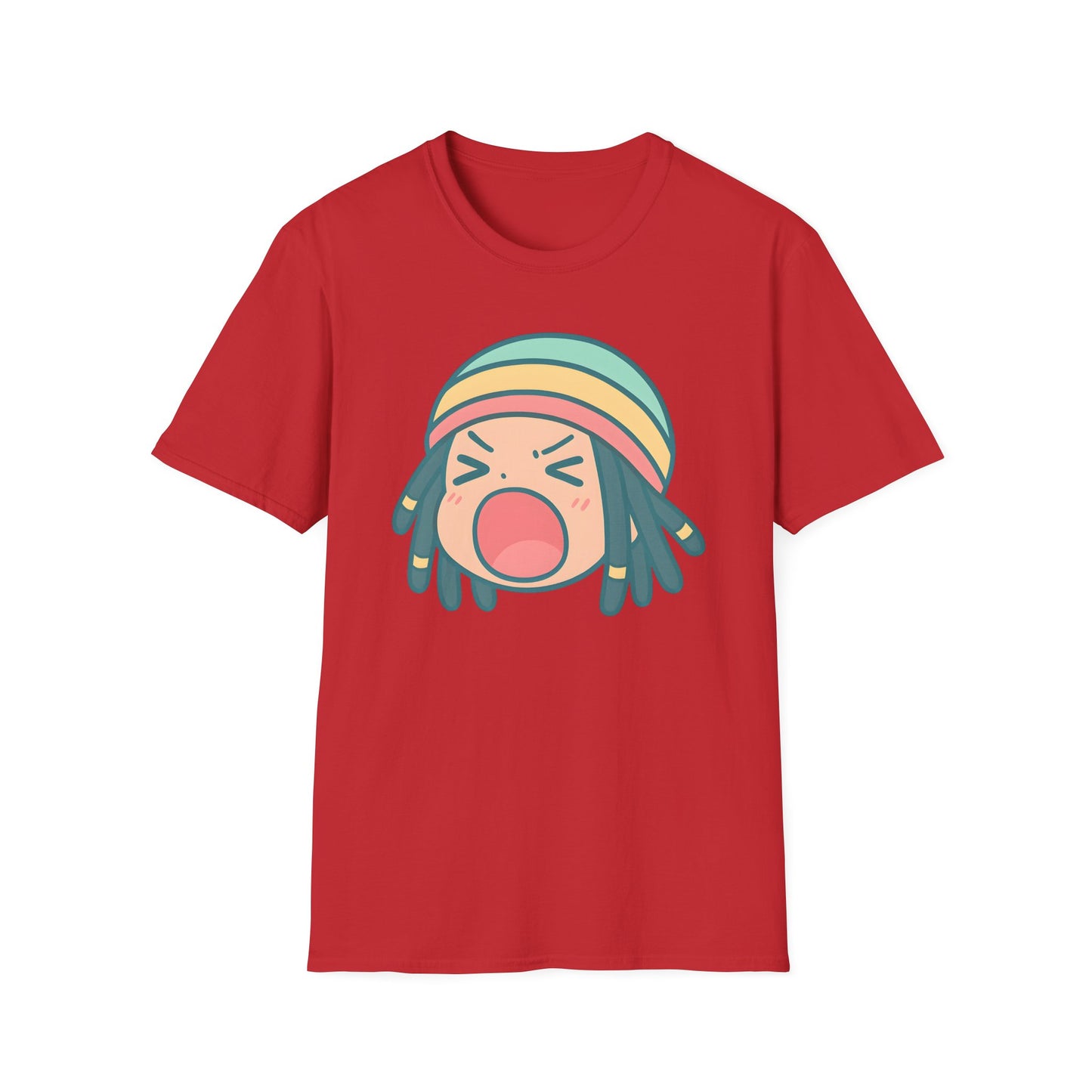 Rasta Chibi - Vibrant Expressive T-Shirt, Fun Graphic Tee, Casual Unisex Shirt, Gift for Music Lovers, Everyday Wear, Summer Style