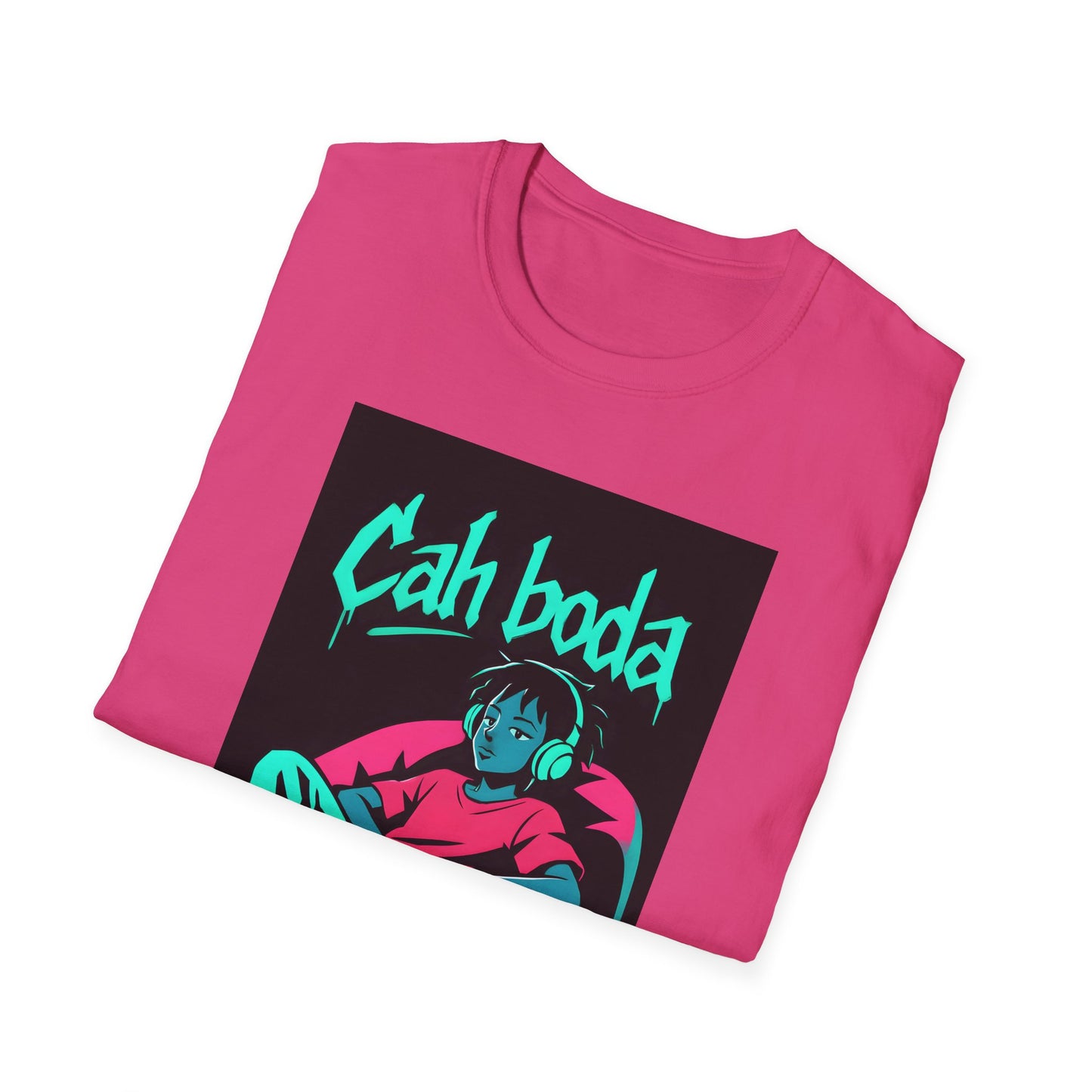 Cah Boda - Chill Vibes Graphic T-Shirt - Unisex Softstyle Tee, Cool Streetwear, Gift for Dad, Chill Out Merchandise, Summer Casual Wear