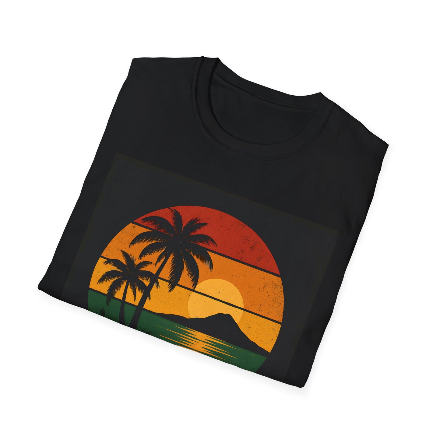 Jamaica Sunset Beach - Unisex Softstyle T-Shirt, Vacation Tee, Summer Apparel, Travel Shirt, Tropical Gift