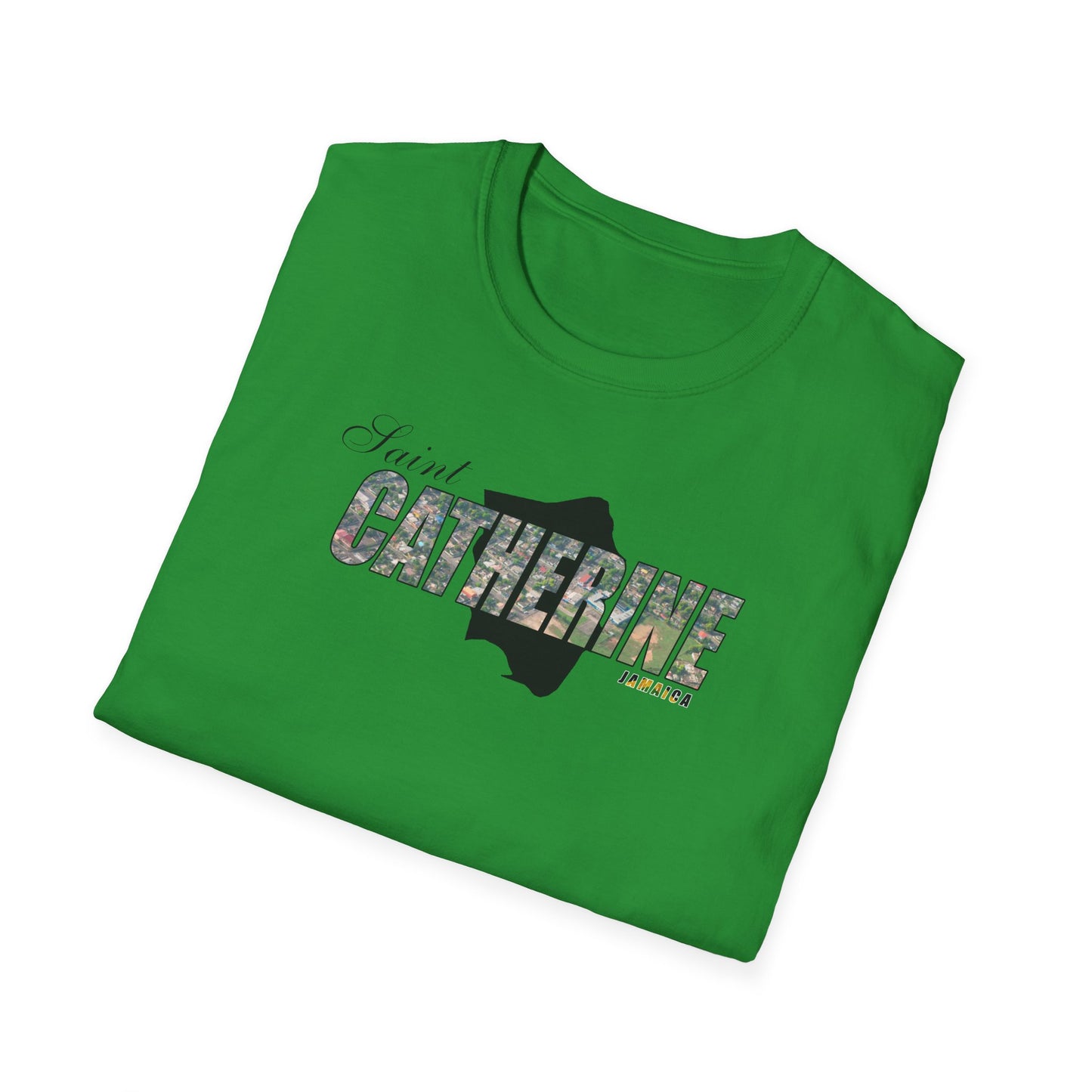 Saint Catherine Unisex Softstyle T-Shirt – Comfortable Beachwear for Vacation Vibes