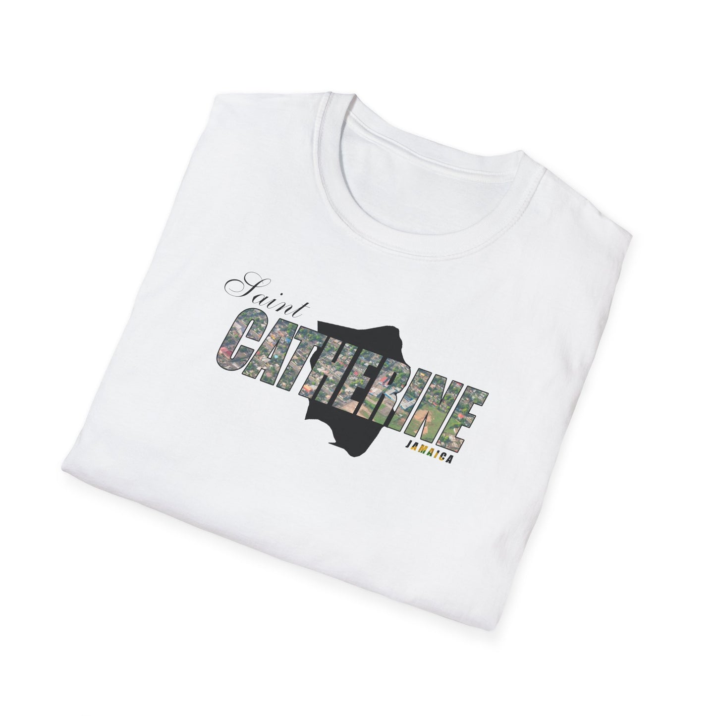 Saint Catherine Unisex Softstyle T-Shirt – Comfortable Beachwear for Vacation Vibes