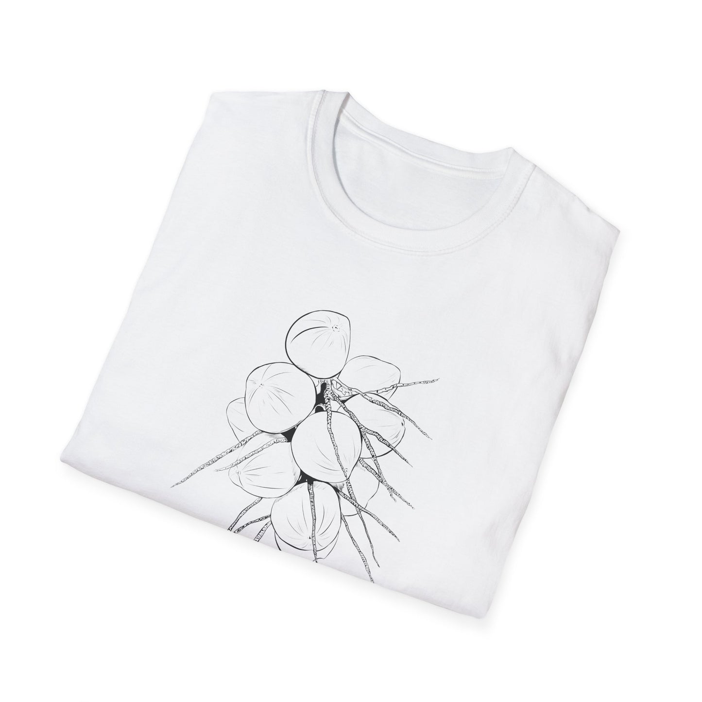 Coconuts Illustration Unisex Softstyle T-Shirt