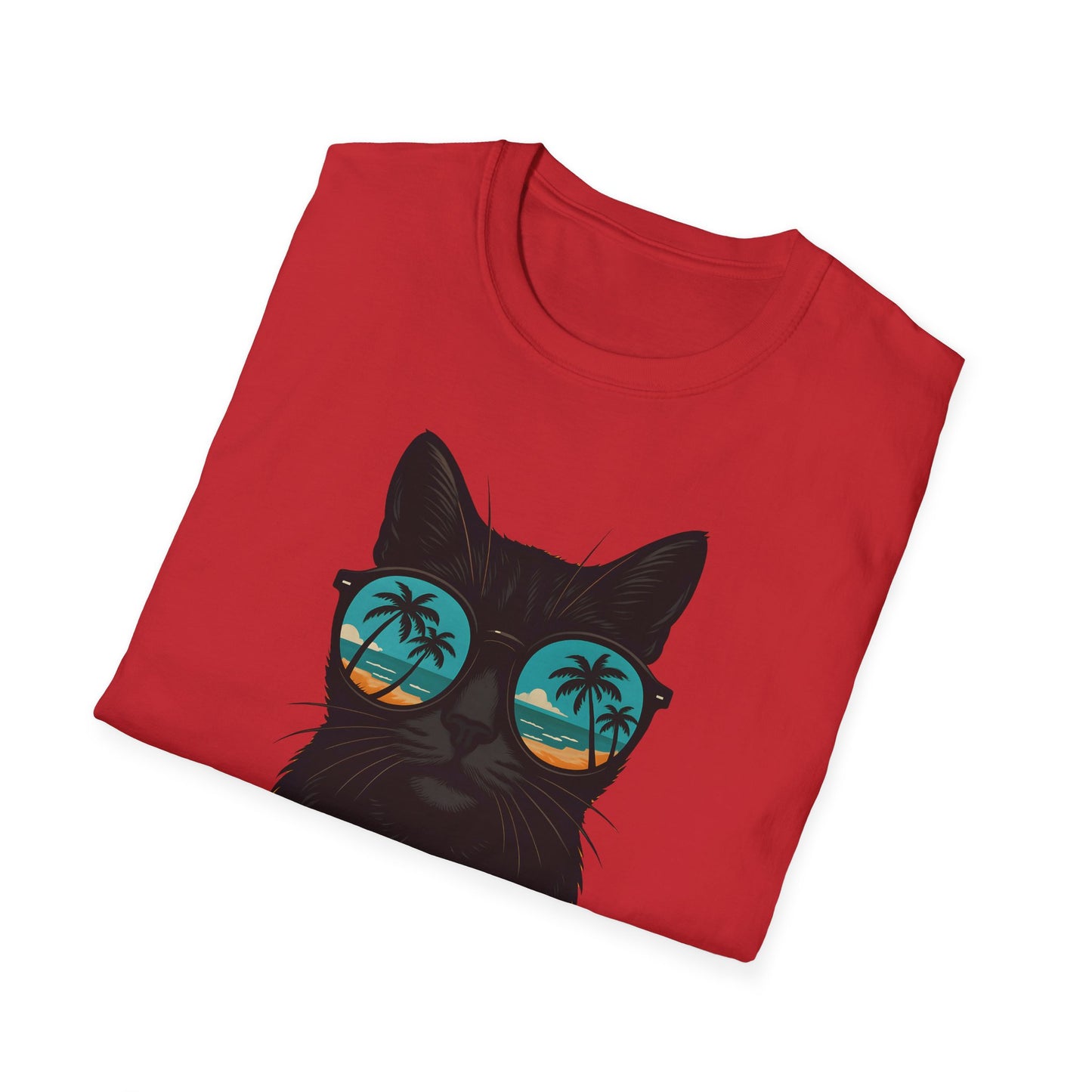Cool Cat Sunglasses T-Shirt, Summer Tee, Cat Lover Gift, Unisex Graphic Tee, Beach Vibes Shirt, Casual Wear