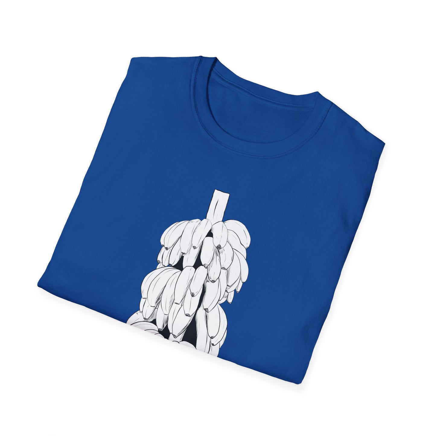 Banana Illustration Unisex Softstyle T-Shirt - Fun Fruit Graphic Tee for Casual Wear