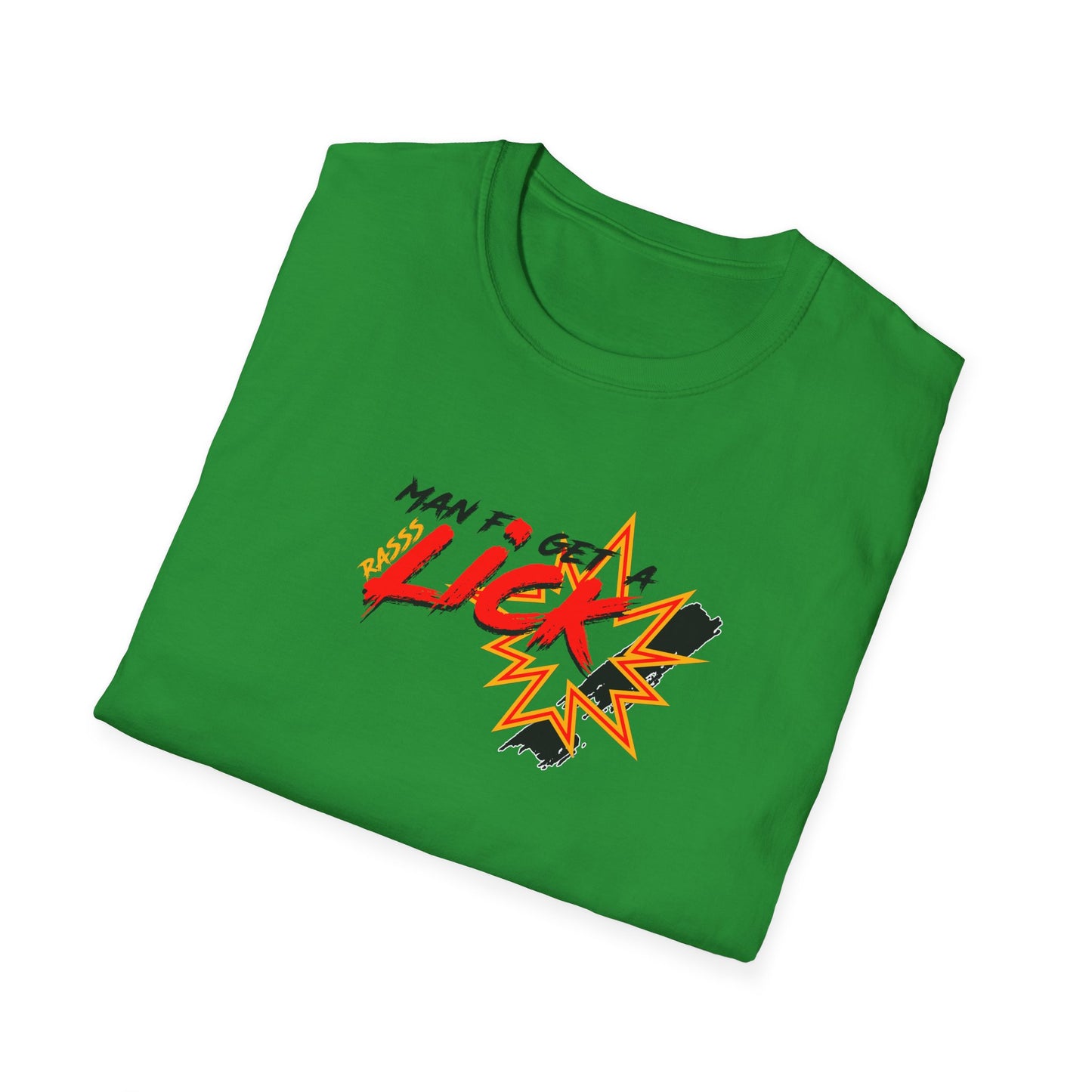 'Man to Get a Rass Lick!' Graphic Tee - Funny Unisex Softstyle T-Shirt