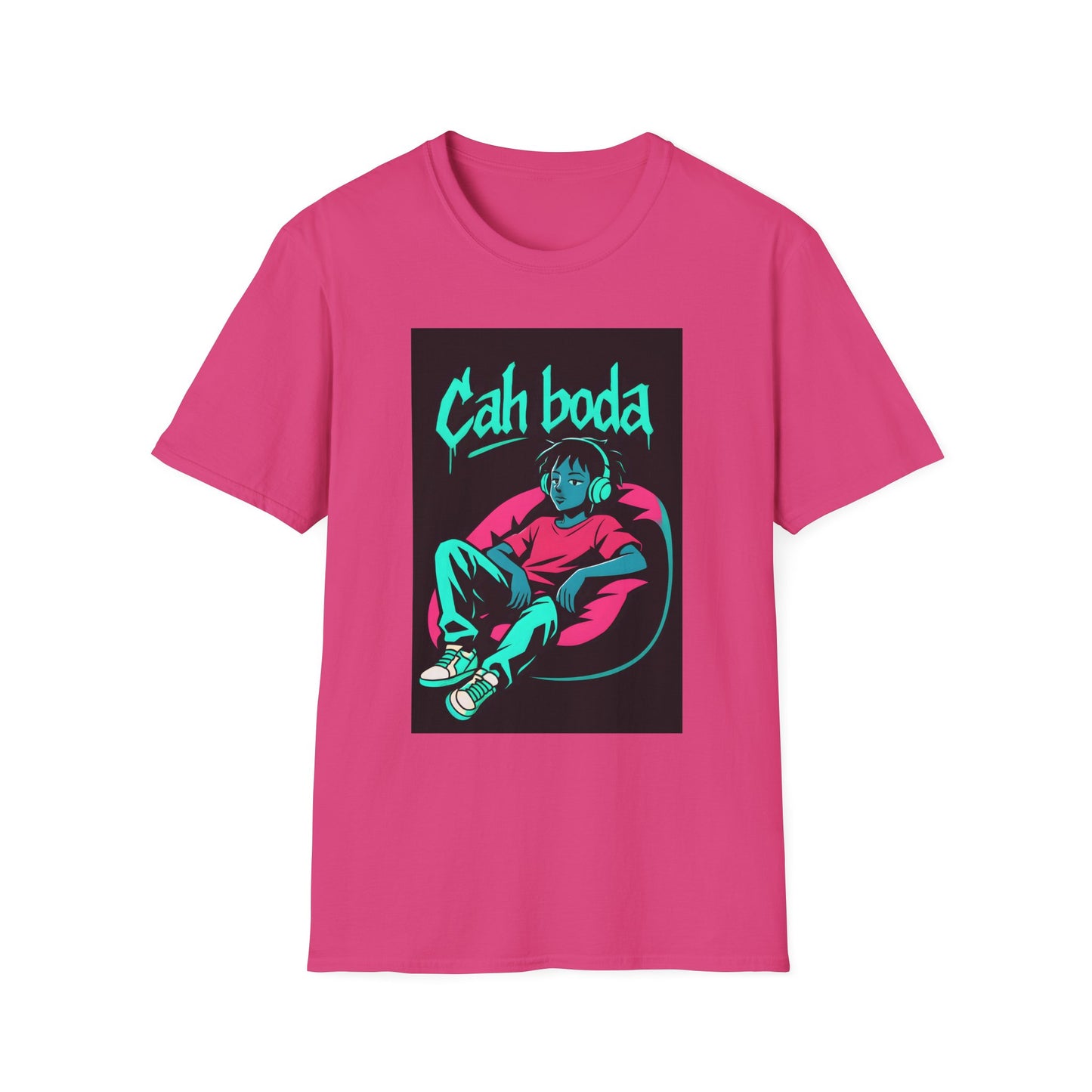 Cah Boda - Chill Vibes Graphic T-Shirt - Unisex Softstyle Tee, Cool Streetwear, Gift for Dad, Chill Out Merchandise, Summer Casual Wear
