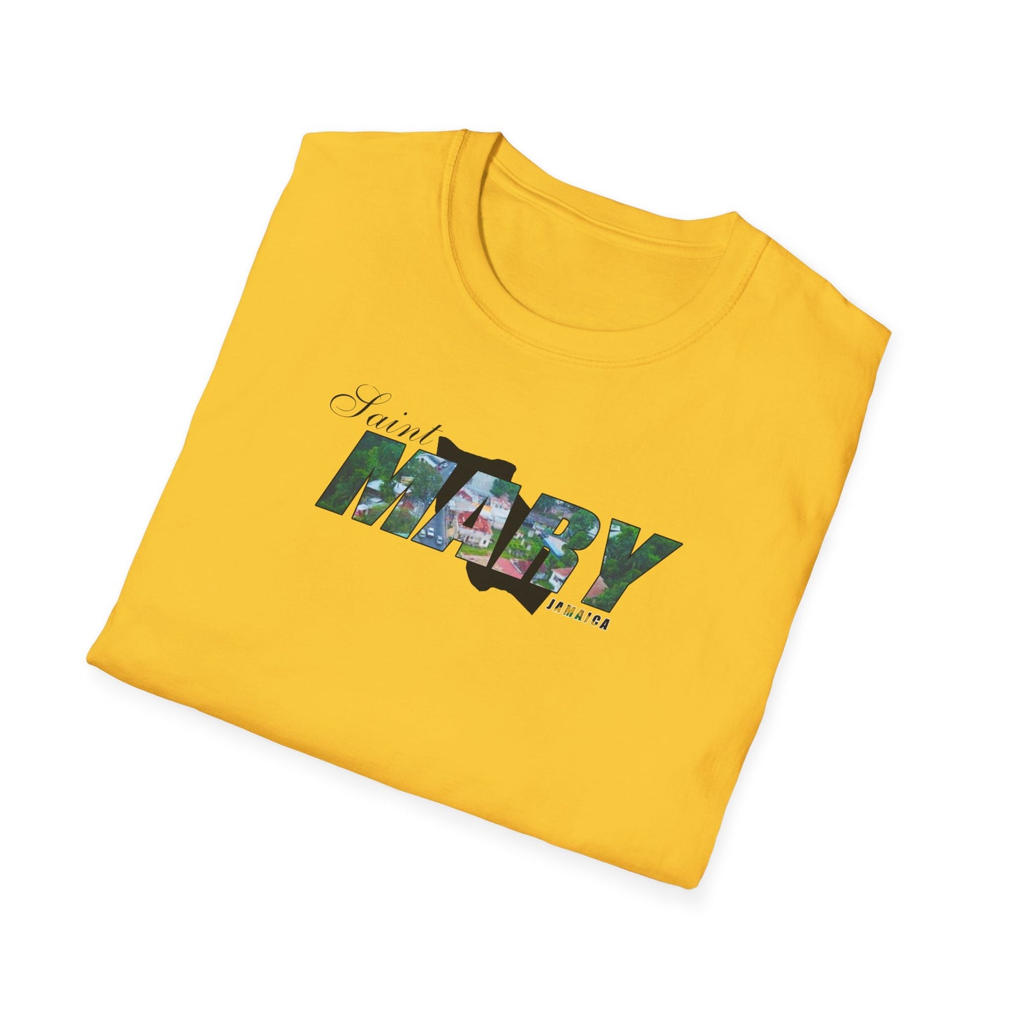 Saint Mary Unisex Softstyle T-Shirt – Comfortable Beachwear for Vacation Vibes