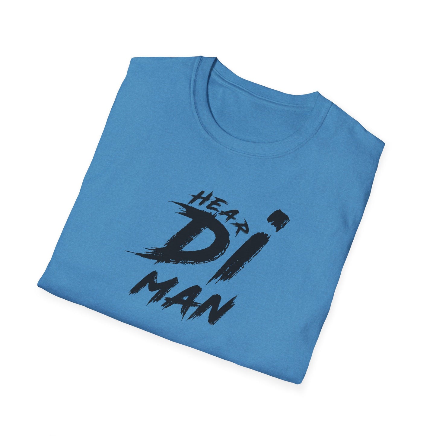 'Hear Di Man' Graphic Tee for Casual Flair - Unisex Softstyle T-Shirt - Bold