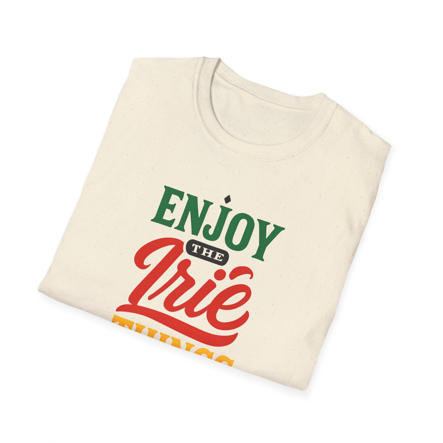 Enjoy the Irie Things - Unisex Softstyle T-Shirt, Relaxed Fit Tee, Positive Vibes Shirt, Perfect for Reggae Lovers, Gift for Friends
