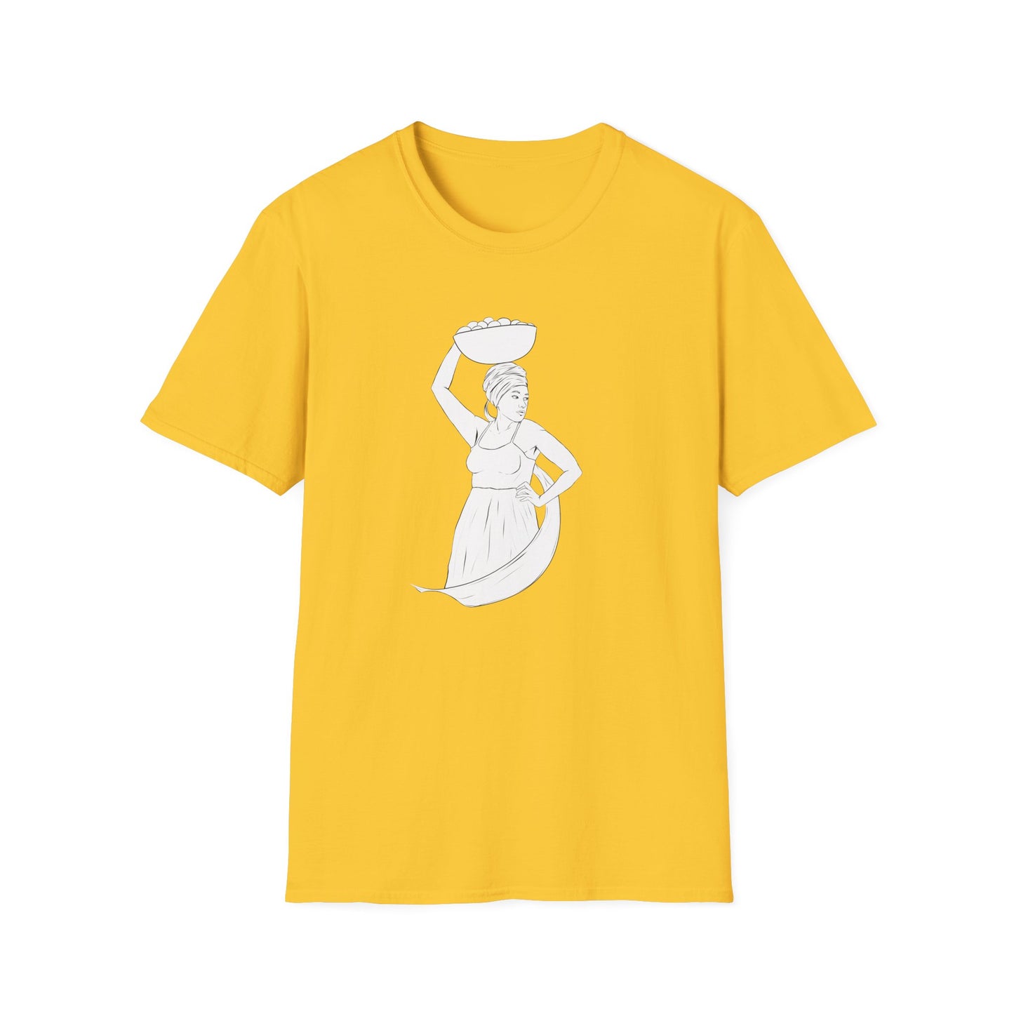 Market Woman Illustration Unisex Softstyle T-Shirt