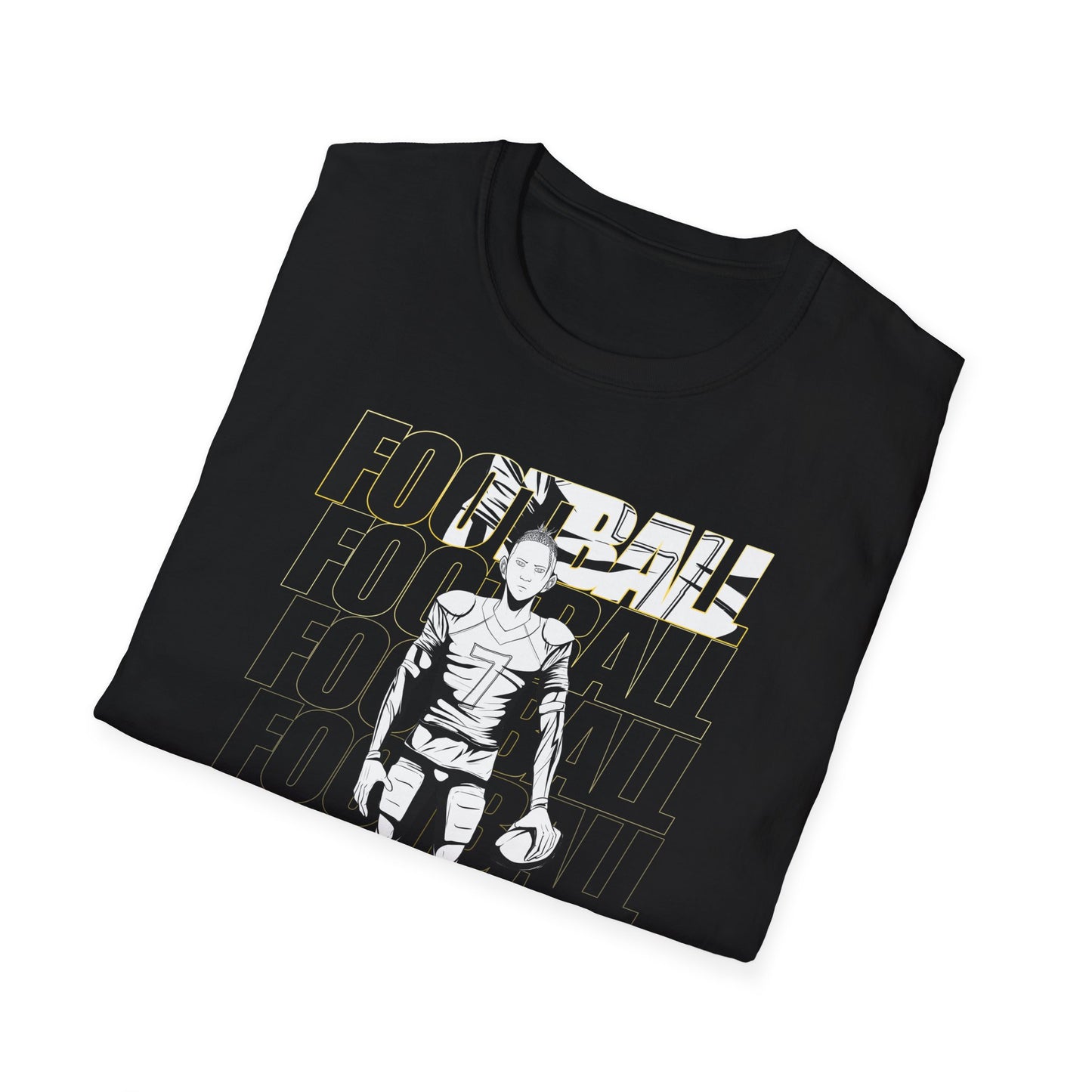 Football Male Graphic - Unisex Softstyle T-Shirt - Perfect for Sports Fans