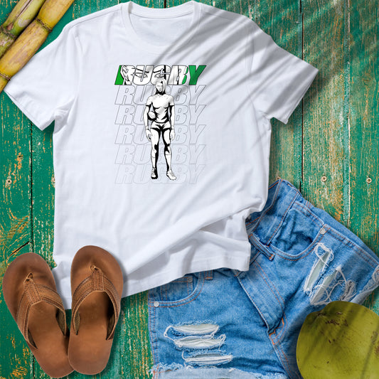 Rugby Female Design Unisex Softstyle Rugby T-Shirt - Perfect for Sports Enthusiasts and Game Day
