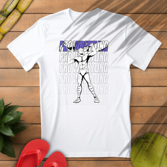 Pro Wrestling Male Graphic Unisex Softstyle T-Shirt