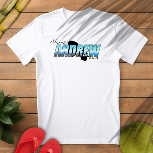 Saint Andrew Unisex Softstyle T-Shirt – Comfortable Beachwear for Vacation Vibes