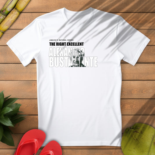 Alexander Bustamante Tribute T-Shirt - Softstyle Jamaica National Hero Series