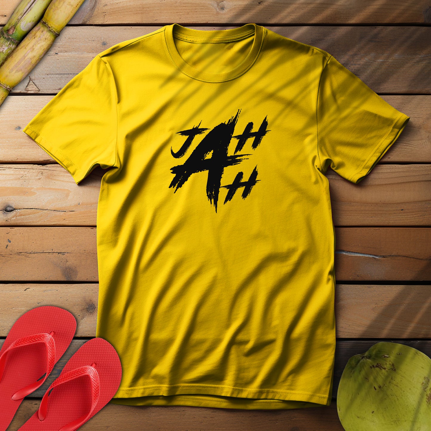 'JAH JAH' Unisex Softstyle T-Shirt - Inspirational Graphic Tee for Everyday Casual Wear