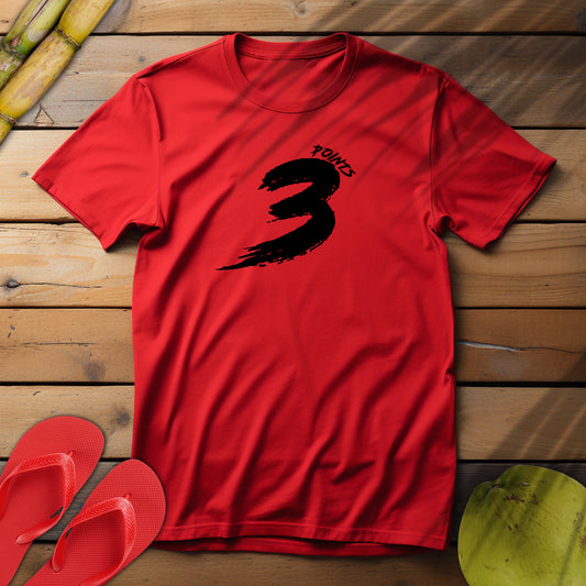 '3 Points' Graphic – Casual Wear for Everyday Celebrations
