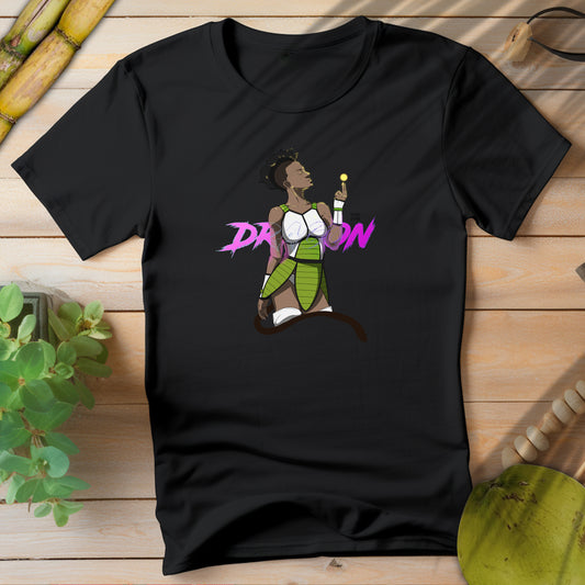 Dragon Style Female Graphic Unisex Softstyle T-Shirt | Bold Art Design for Creative Souls