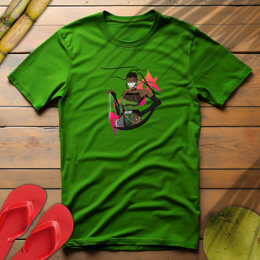 Ninja Female Graphic Unisex Softstyle T-Shirt - Cool Graphic Tee for Adventurers