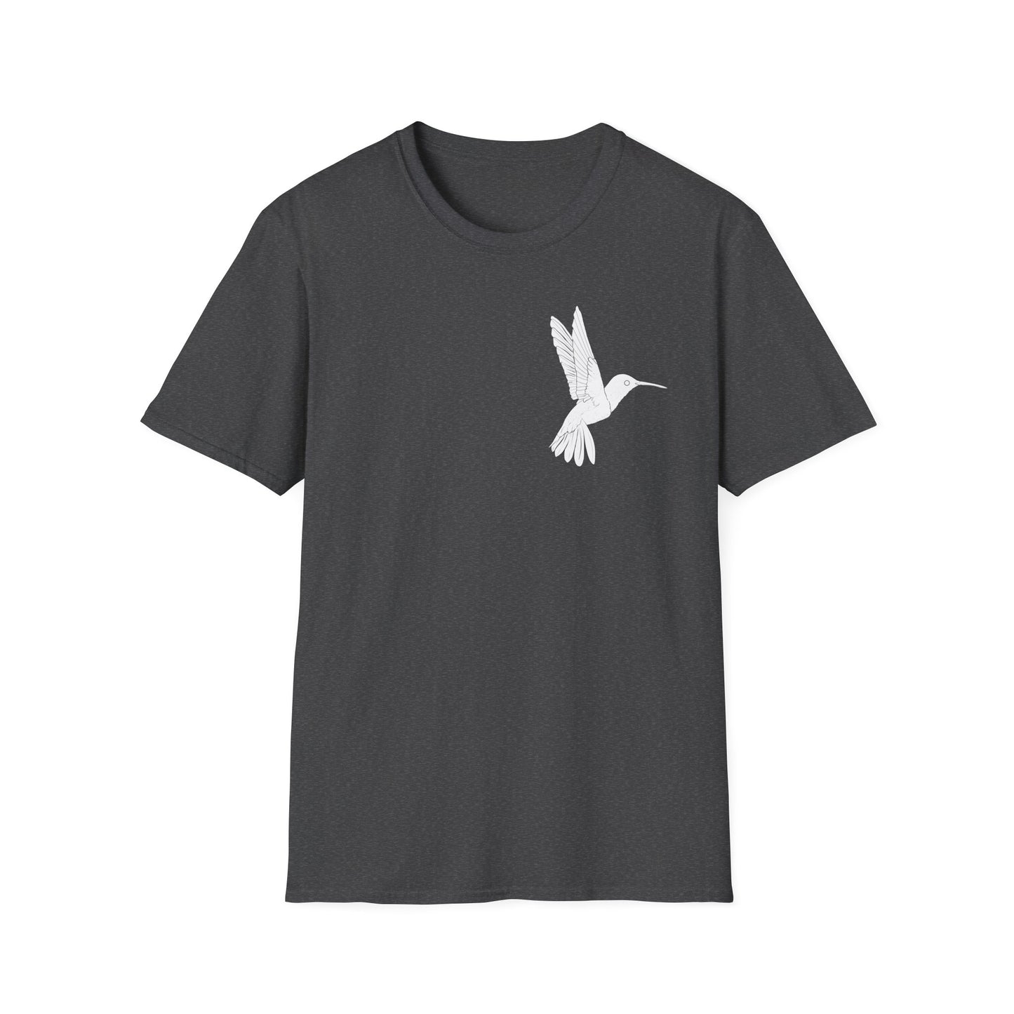 Hummingbird Design Unisex Softstyle T-Shirt - Nature Lover's Casual Tee