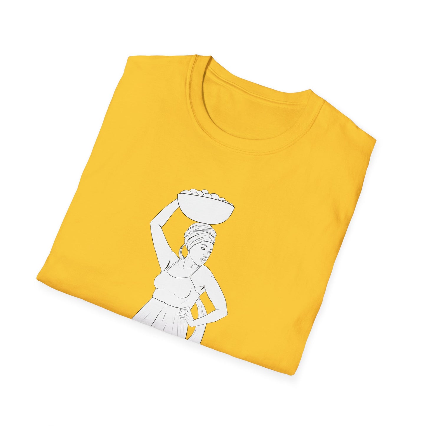 Market Woman Illustration Unisex Softstyle T-Shirt
