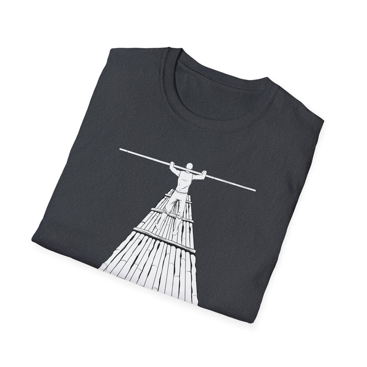 Rower Illustration Unisex Softstyle T-Shirt - Minimalist Graphic Tee for Nature Lovers
