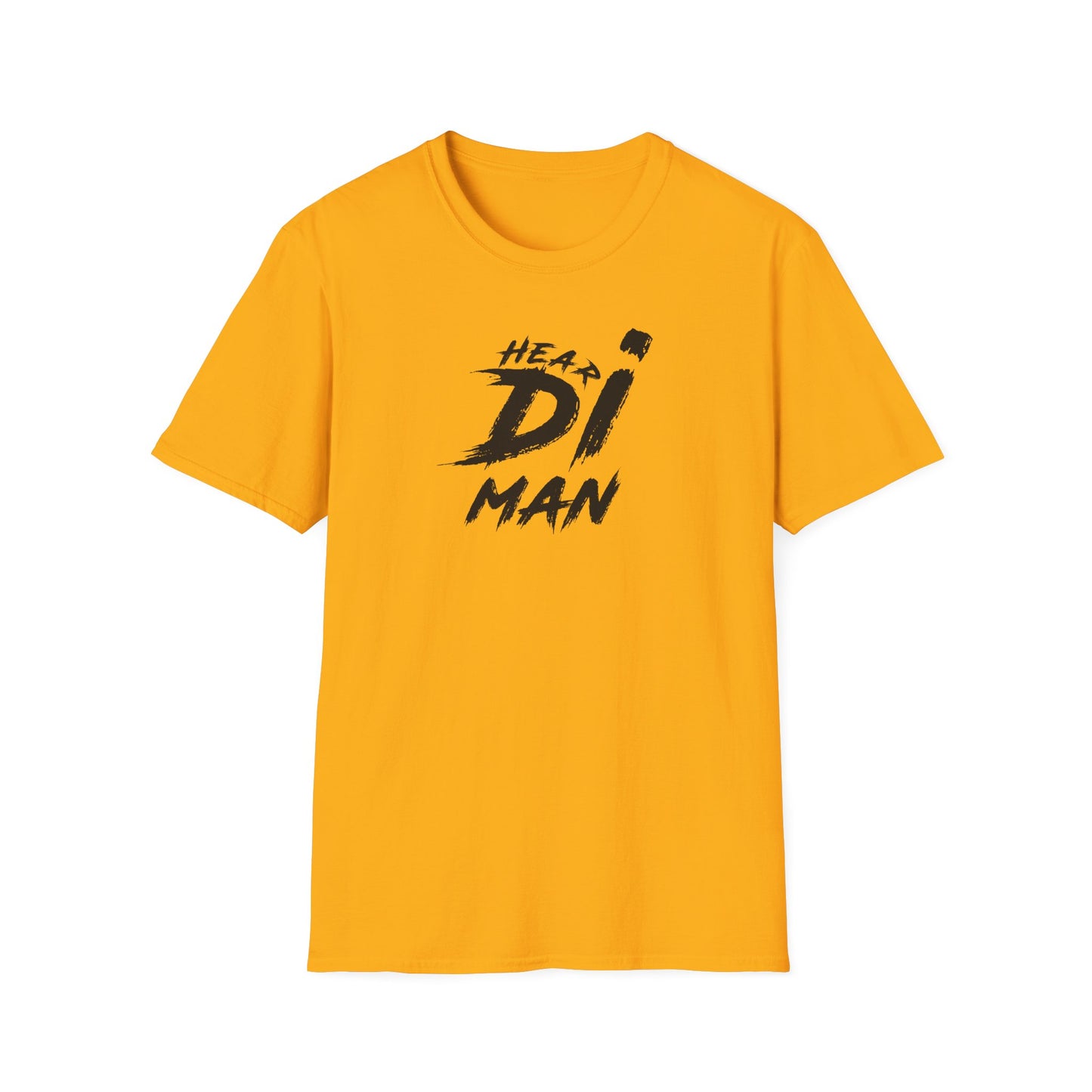 'Hear Di Man' Graphic Tee for Casual Flair - Unisex Softstyle T-Shirt - Bold