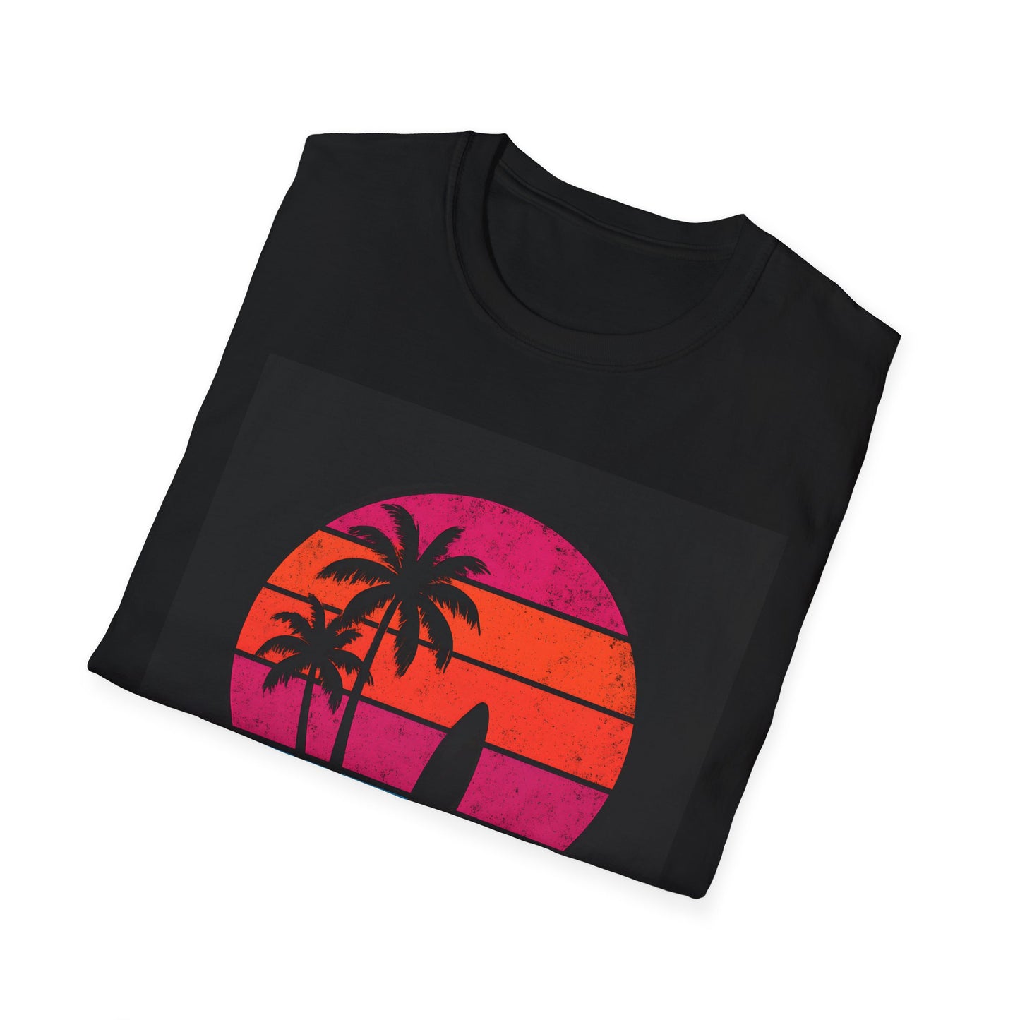 Retro Surf Vibes T-Shirt, Summer Vibes Tee, Beach Lover Shirt, Vacation Apparel, Gift for Surfers, Unisex Graphic Tee