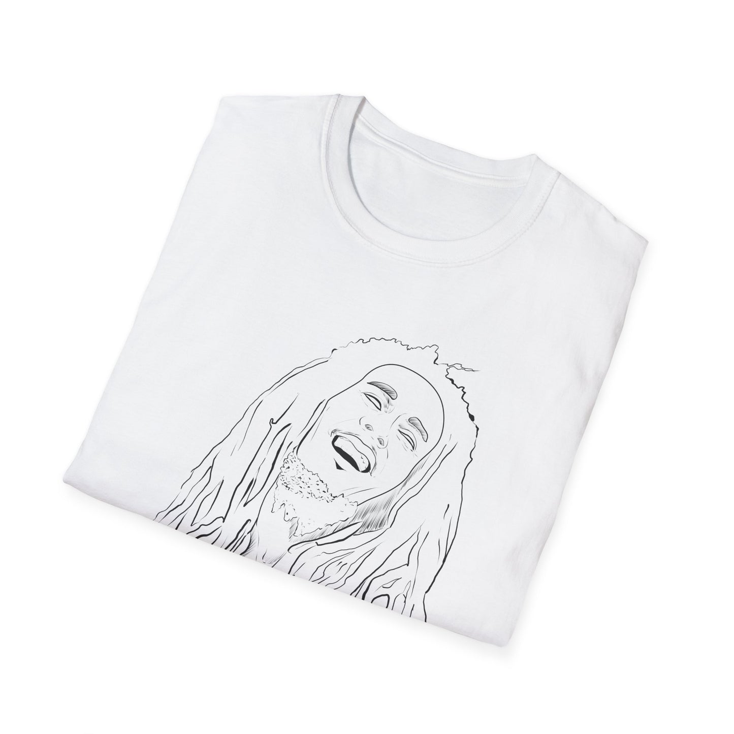 Legendary Musician Illustration Unisex Softstyle T-Shirt