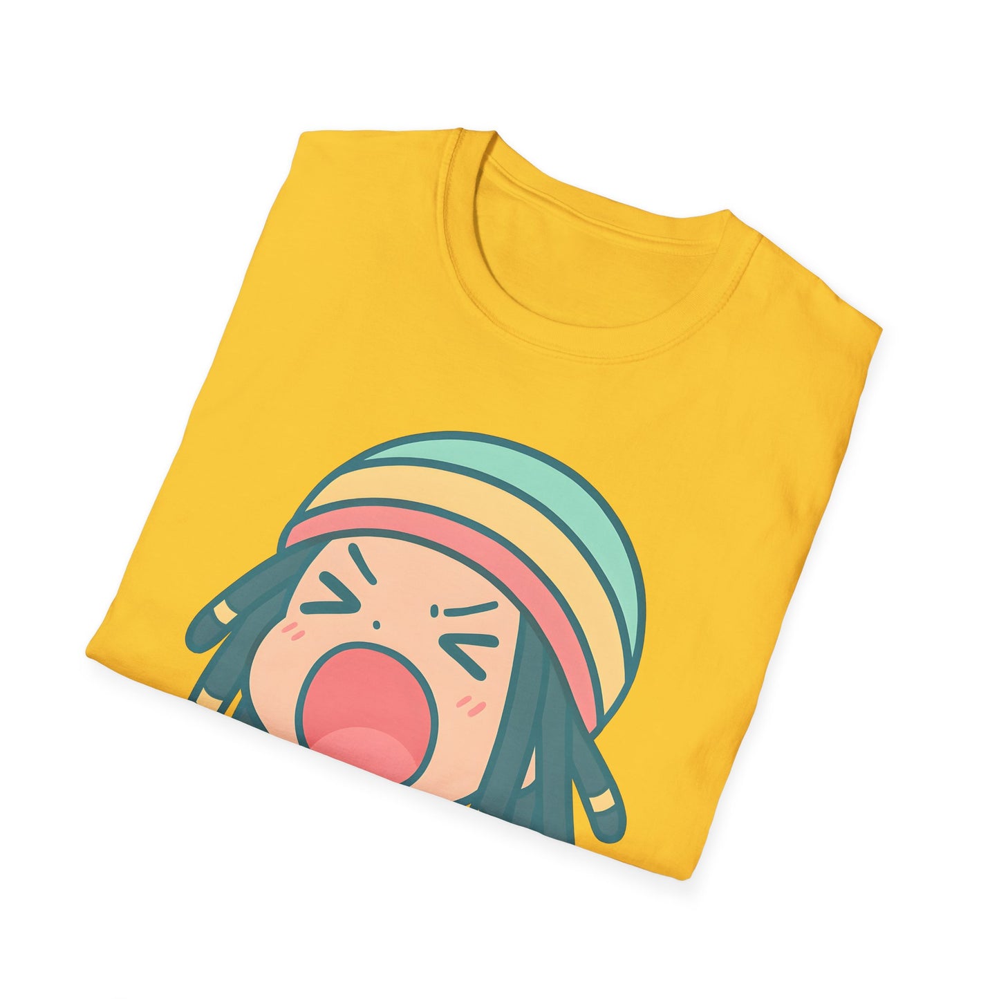 Rasta Chibi - Vibrant Expressive T-Shirt, Fun Graphic Tee, Casual Unisex Shirt, Gift for Music Lovers, Everyday Wear, Summer Style