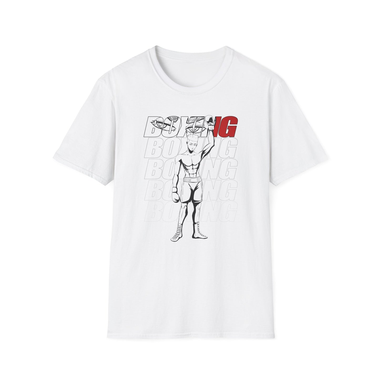 Boxing Male Graphics - Unisex Softstyle T-Shirt | Sports Enthusiast Gift