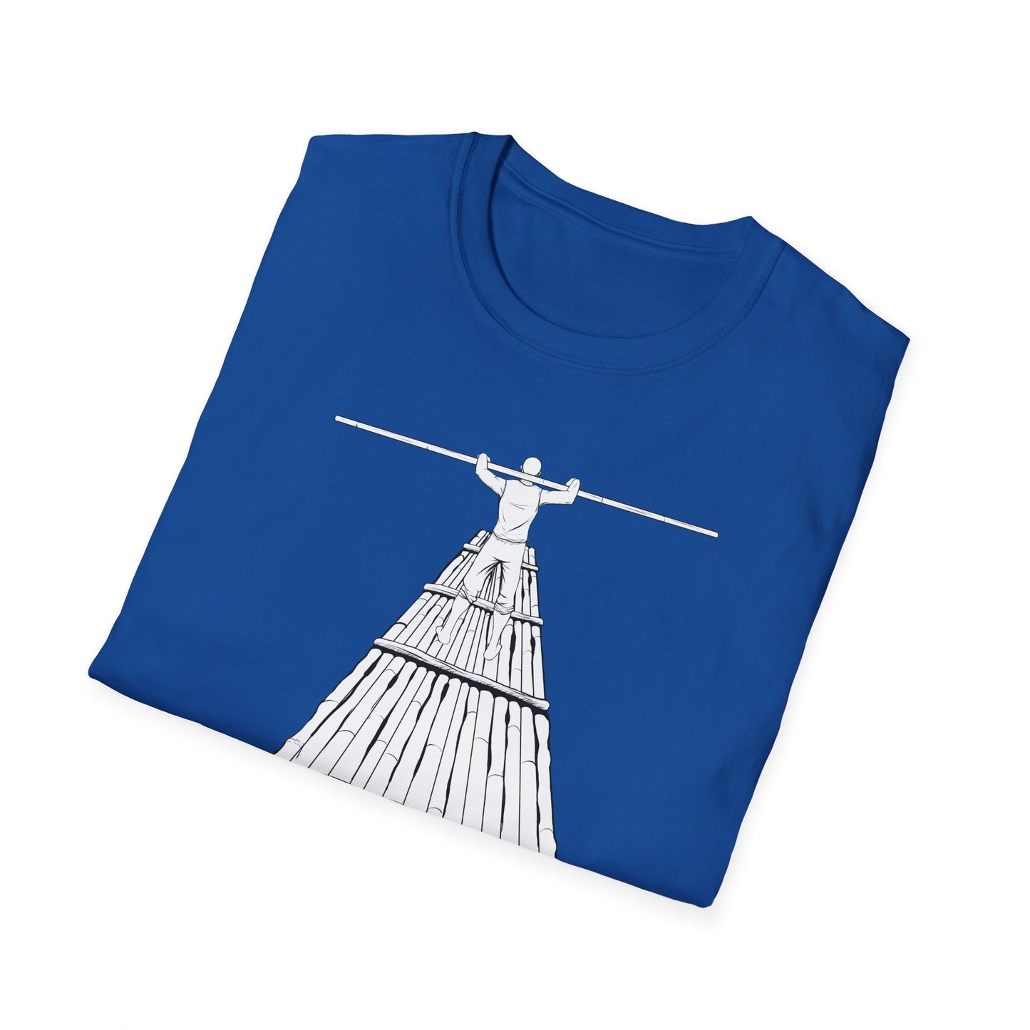 Rower Illustration Unisex Softstyle T-Shirt - Minimalist Graphic Tee for Nature Lovers