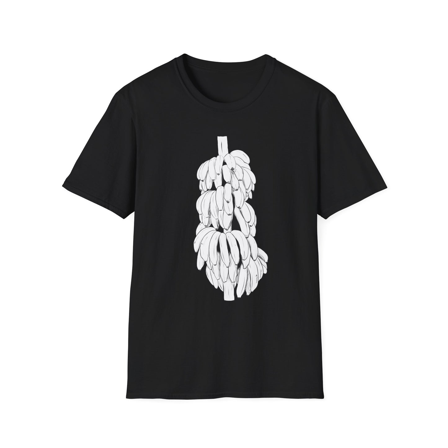 Banana Illustration Unisex Softstyle T-Shirt - Fun Fruit Graphic Tee for Casual Wear