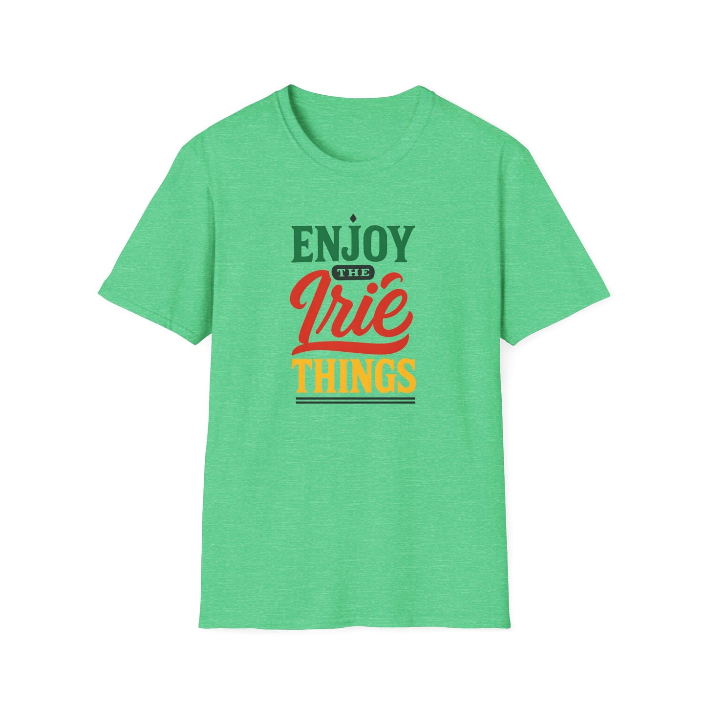 Enjoy the Irie Things - Unisex Softstyle T-Shirt, Relaxed Fit Tee, Positive Vibes Shirt, Perfect for Reggae Lovers, Gift for Friends