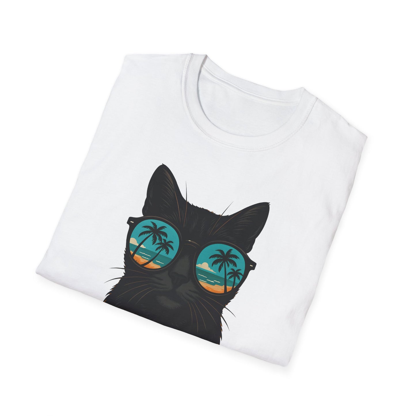 Cool Cat Sunglasses T-Shirt, Summer Tee, Cat Lover Gift, Unisex Graphic Tee, Beach Vibes Shirt, Casual Wear