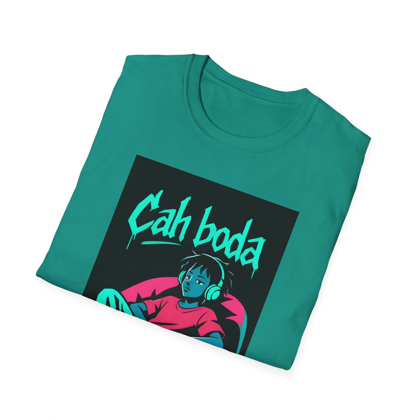 Cah Boda - Chill Vibes Graphic T-Shirt - Unisex Softstyle Tee, Cool Streetwear, Gift for Dad, Chill Out Merchandise, Summer Casual Wear