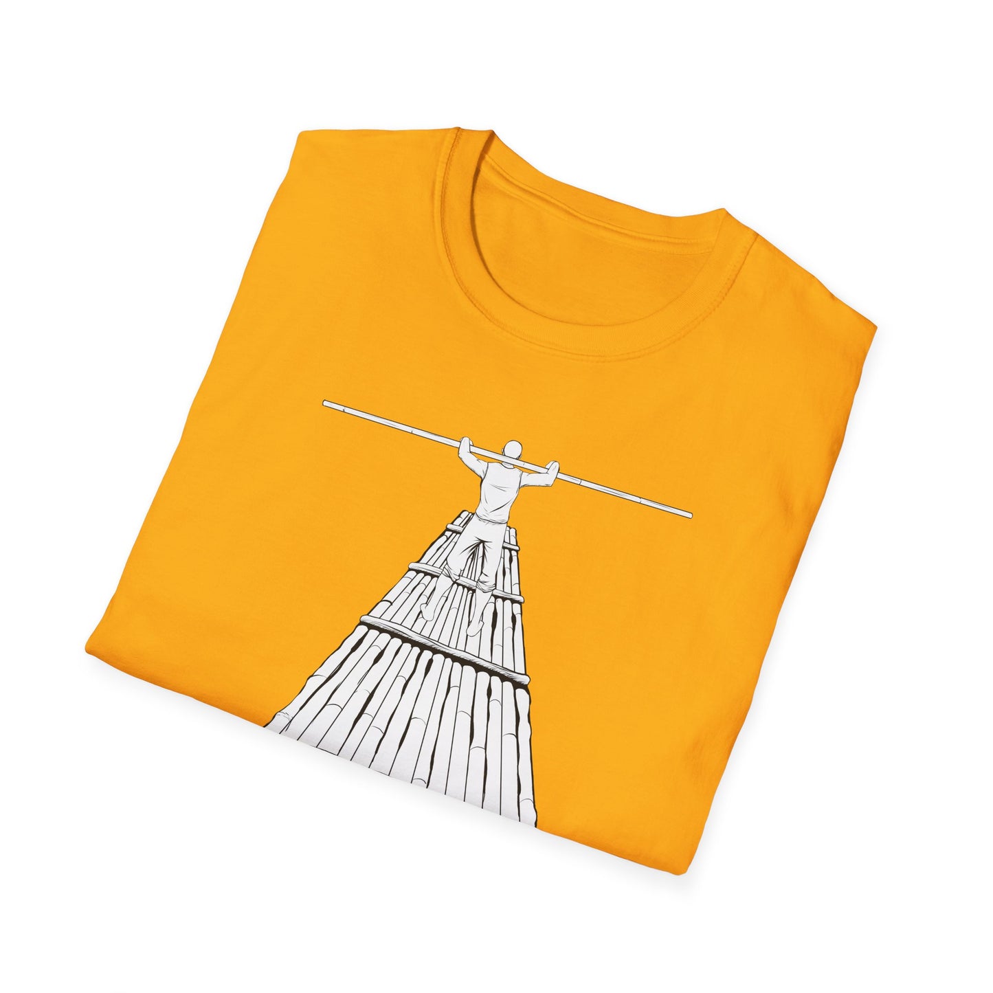 Rower Illustration Unisex Softstyle T-Shirt - Minimalist Graphic Tee for Nature Lovers