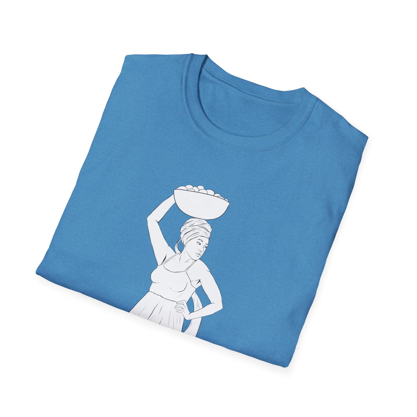 Market Woman Illustration Unisex Softstyle T-Shirt