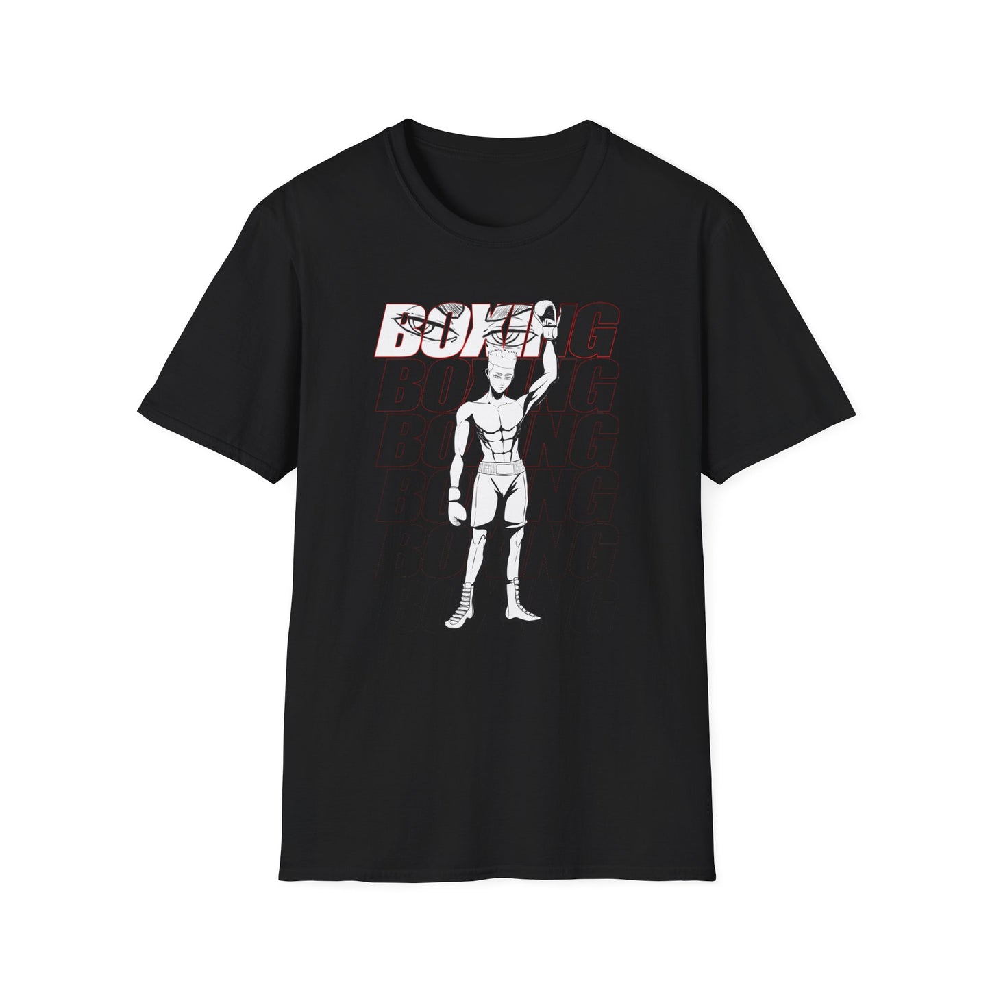 Boxing Male Graphics - Unisex Softstyle T-Shirt | Sports Enthusiast Gift